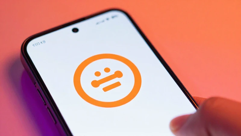 Smartphone Android destaca sobre fondo naranja