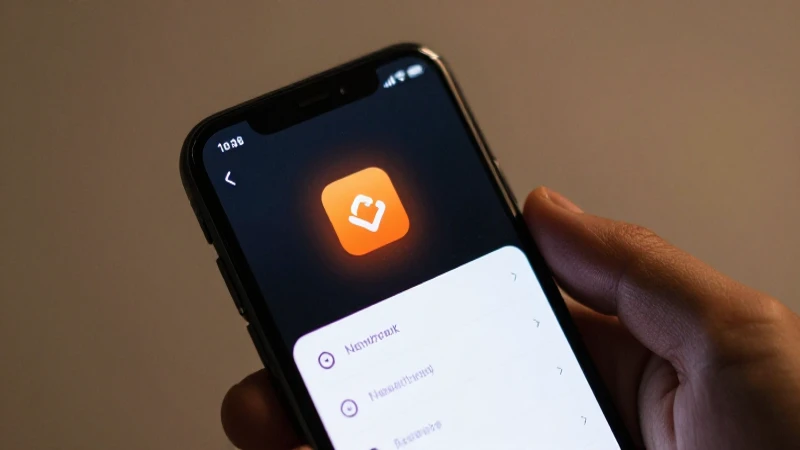 Teléfono muestra ajustes con icono naranja