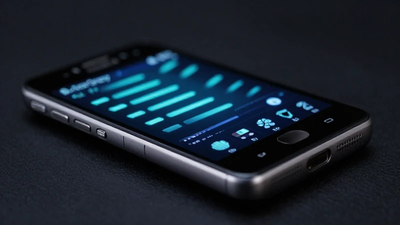 Teléfono Blackberry 10 con señal brillante
