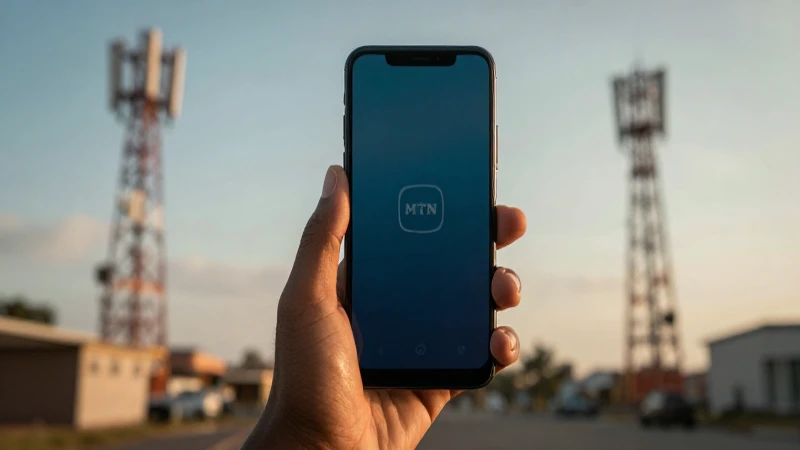 Teléfono Android, torres MTN, iluminación cinematográfica