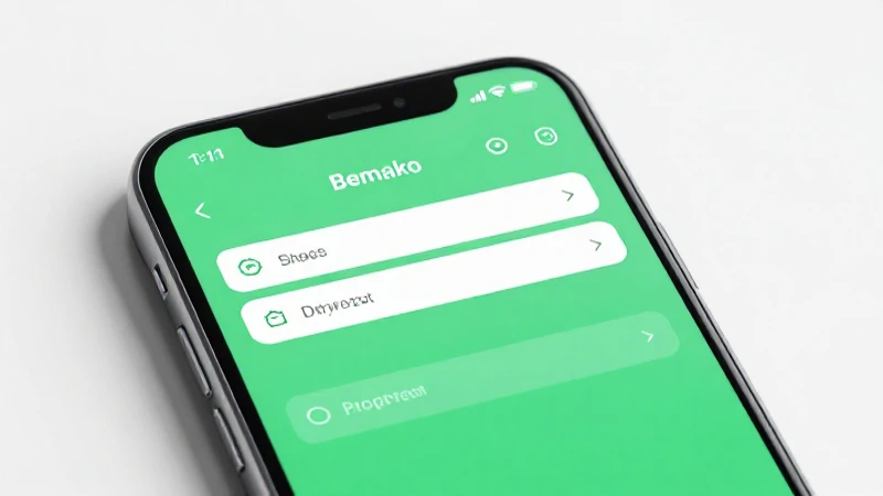 Smartphone con ajustes y verde suave