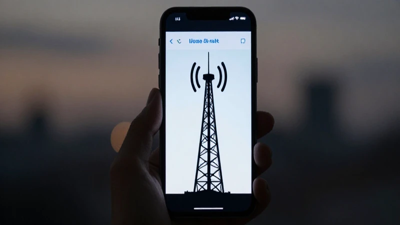 Smartphone muestra ajustes en red borrosa