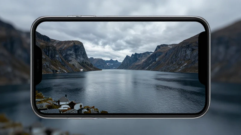 Paisaje noruego filmado con móvil Android