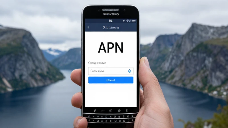 BlackBerry, fiordos noruegos y configuración APN Phonero