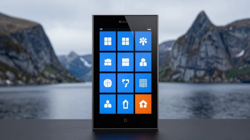 Foco suave sobre Windows en paisaje noruego