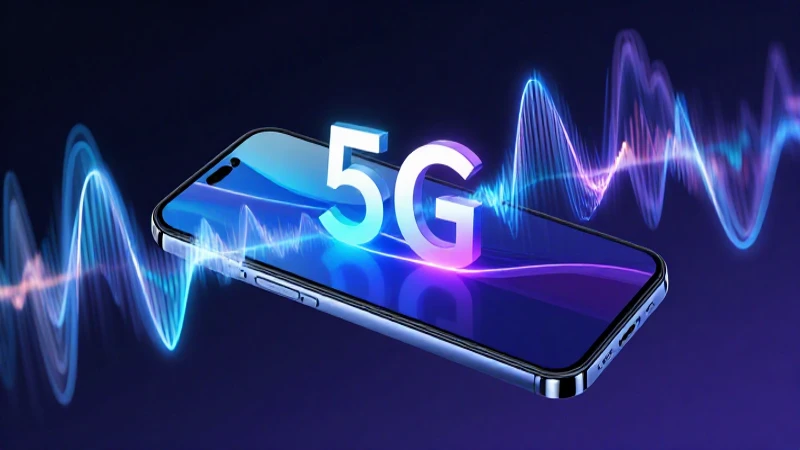Smartphone Android con tecnología 5G moderna