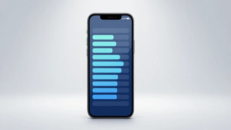 Smartphone iluminado con señal celular visible
