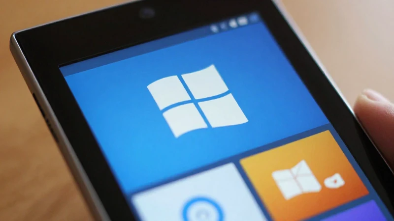Imagen suave de Windows Phone con luz natural