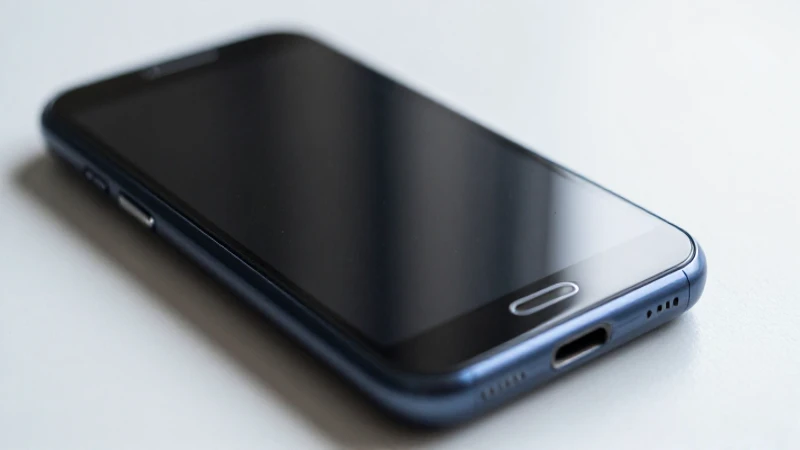 Teléfono Android, luz suave difusa