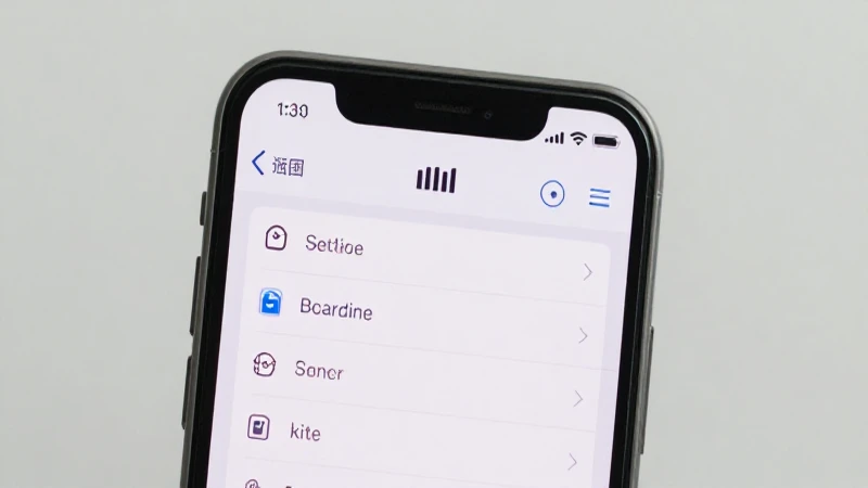 Pantalla del móvil muestra ajustes y señal