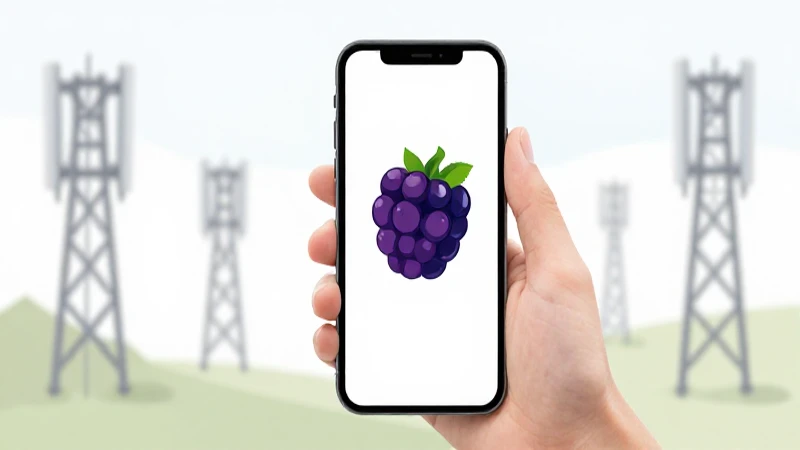 Ilustración didáctica de Blackberry difusa