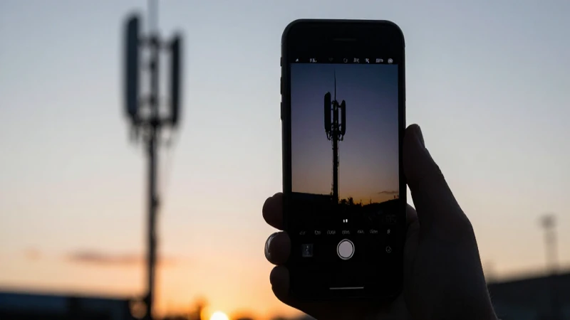 Teléfono Blackberry con luz dramática y enfoque nítido