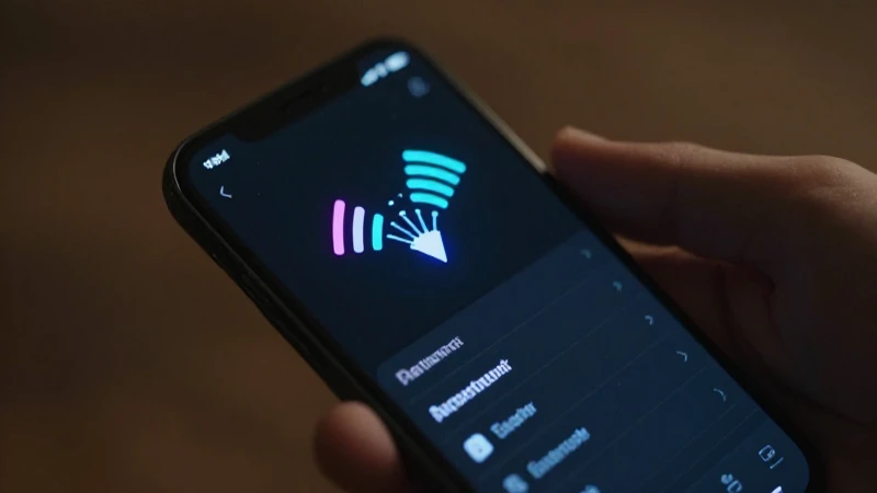 Teléfono muestra opciones con buena señal