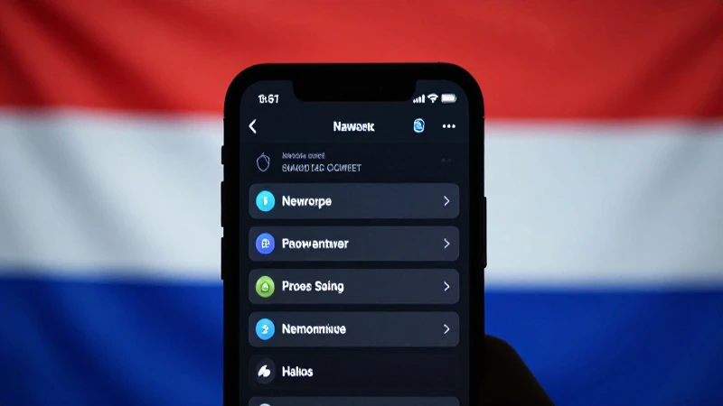 Smartphone muestra ajustes con bandera paraguaya