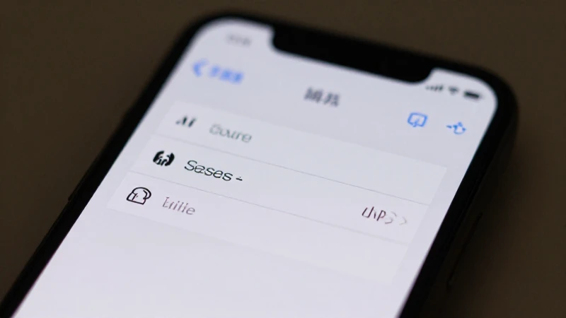 Smartphone muestra ajustes con desenfoque suave