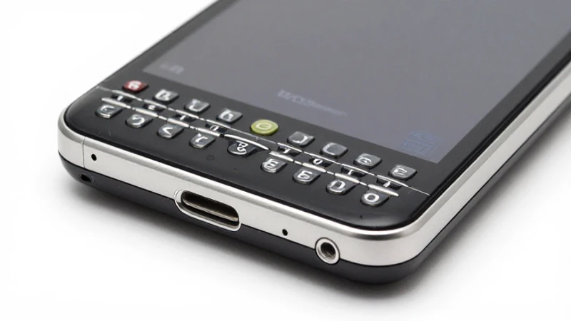 Teléfono BlackBerry con logo sutil de Globe Philippines
