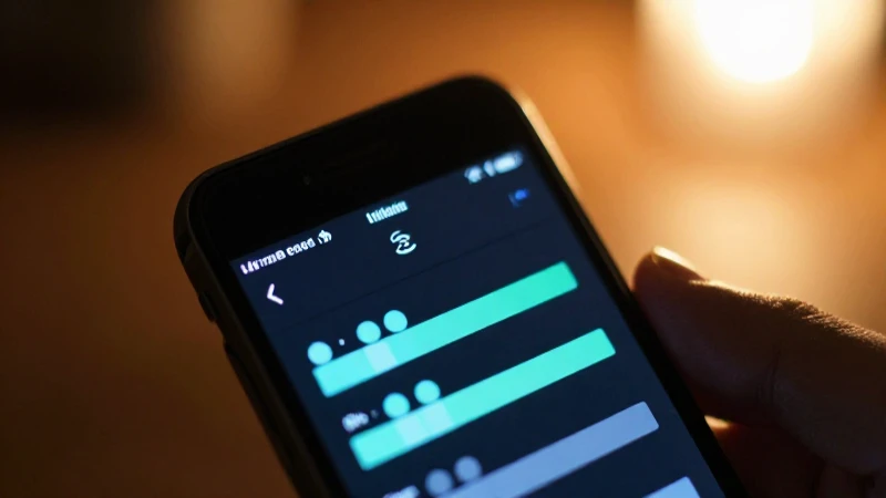 Pantalla cálida, borrosa y con señal móvil