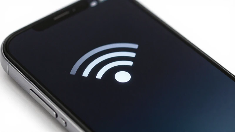 Smartphone Android con señal e iluminación brillante