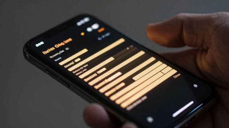 Smartphone brillante con señal suavemente iluminada