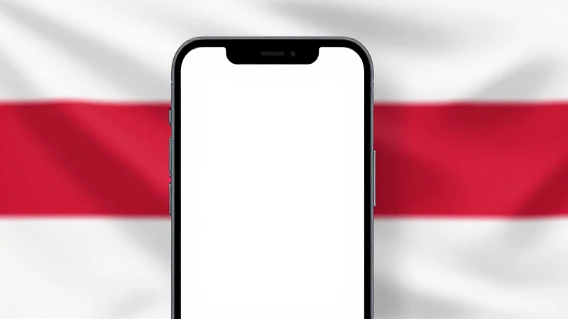 Smartphone Android con fondo de bandera polaca