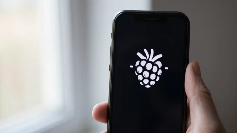 Smartphone Blackberry en red T-Mobile, suave luz
