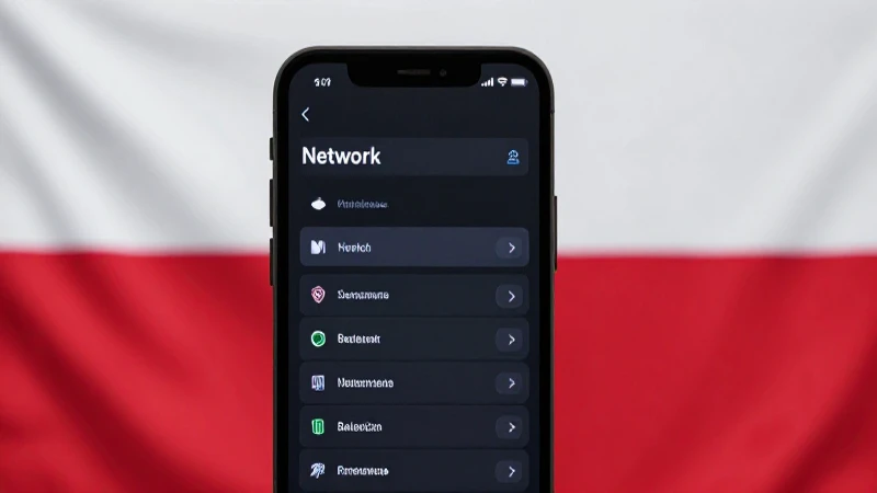 Teléfono con ajustes, fondo polaco e iluminación suave