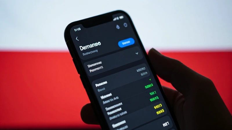 Smartphone muestra conexiones con fondo polaco