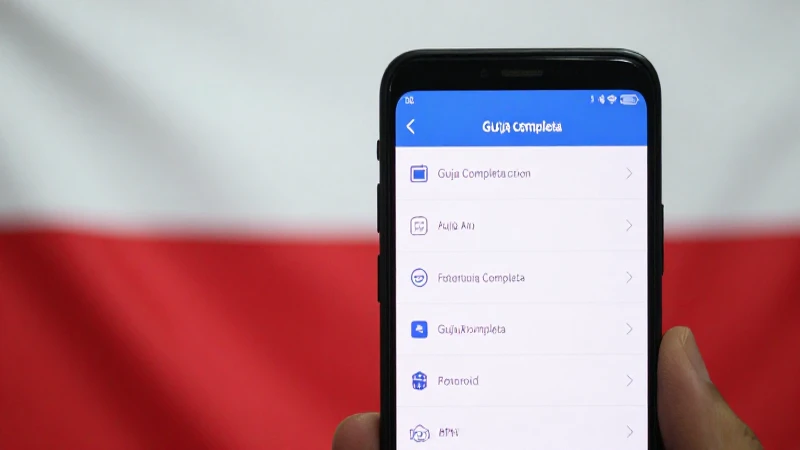Teléfono Android, bandera polaca, configuración APN