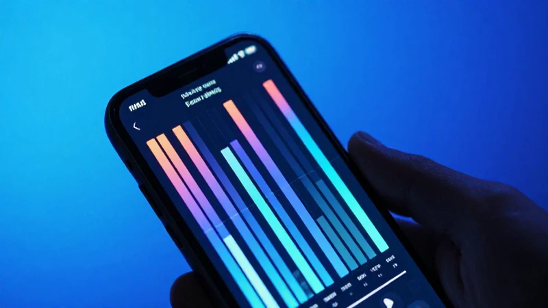 Smartphone muestra datos con luz cinematográfica