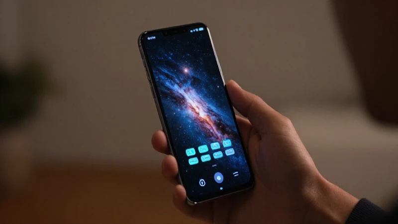 Smartphone Galaxy con buena señal y luz cinematográfica