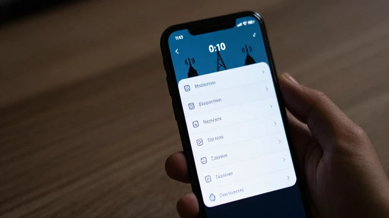 Teléfono muestra redes con silueta celular