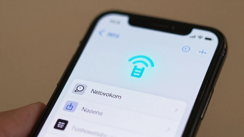 Smartphone muestra señal móvil brillante