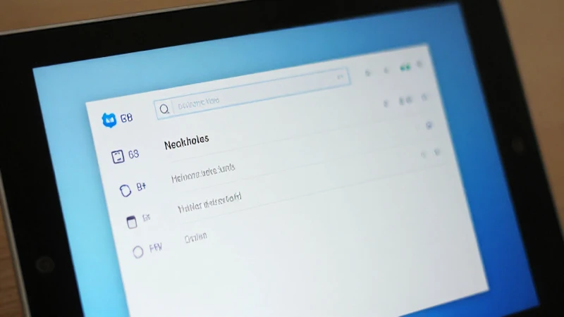 Tableta Windows muestra ajustes de red