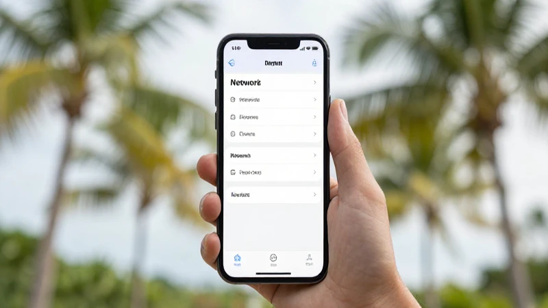 La Guía Completa de Apn Samoa Digicel WS para Tu Dispositivo 4 Smartphone con ajustes, playa tropical al fondo