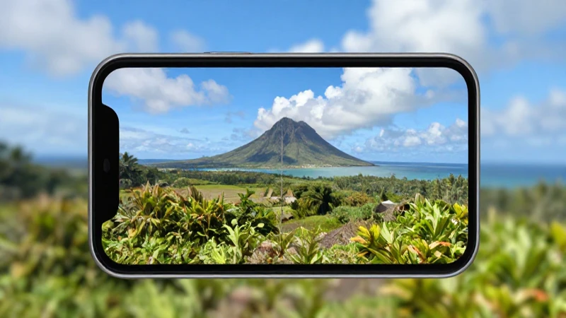 La Guía Completa de Apn Samoa Digicel WS para Tu Dispositivo 3 Pantalla móvil, paisaje isleño, luz brillante