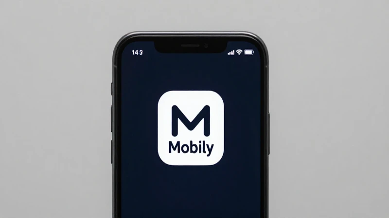 Smartphone Android con icono de Mobily