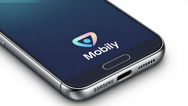 Teléfono Samsung sobre fondo limpio y suave