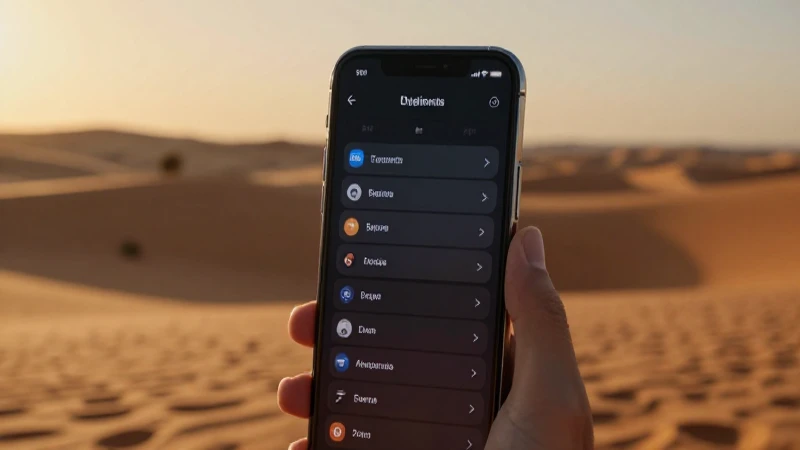 Pantalla con ajustes, paisaje desértico cálido