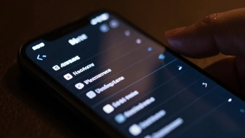 Pantalla oscura muestra ajustes de red
