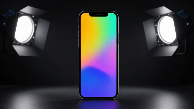 iPhone destacando con señal e iluminación dramática