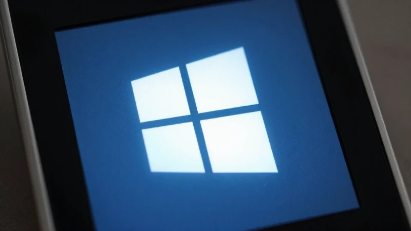 Luz suave ilumina el logo de Windows Phone