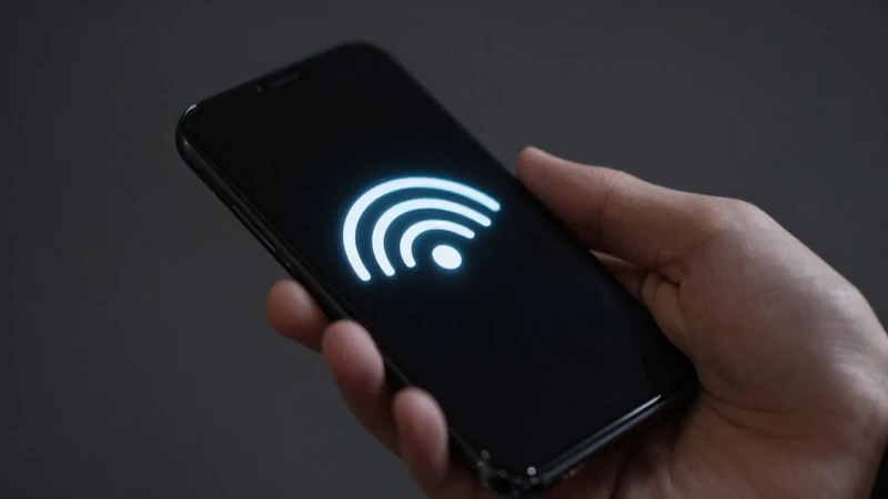 Teléfono celular iluminado con poca profundidad