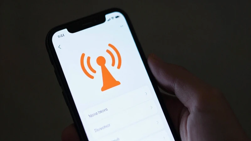 Complete Guide to APN Slovakia Orange SK Settings 3 Teléfono muestra conexión celular suavemente iluminada