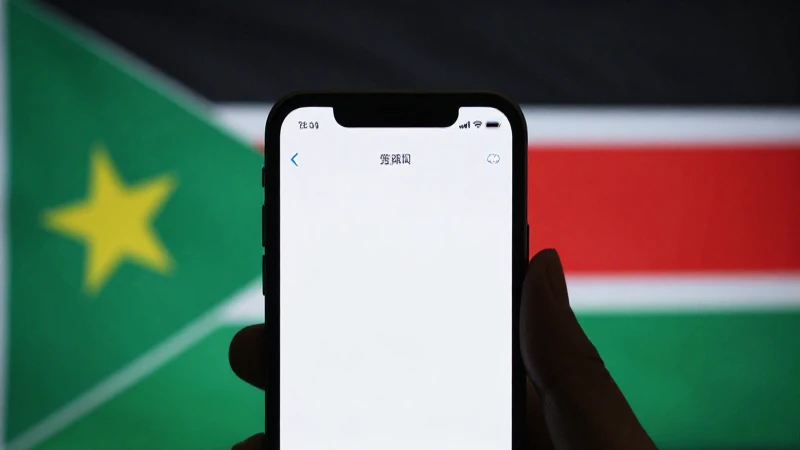 APN South Sudan Gemtel SS: Configuración Completa 2023 3 Pantalla de celular con bandera sudanesa