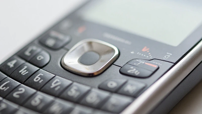 Foto tecnológica del teléfono Blackberry con señal