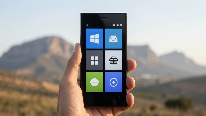 Guía Completa: APN SouthAfrica Vodacom APN Settings for Windows Phone 4 Teléfono Windows con paisaje sudafricano suave
