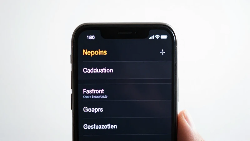 Smartphone Android con menú iluminado y fondo difuminado