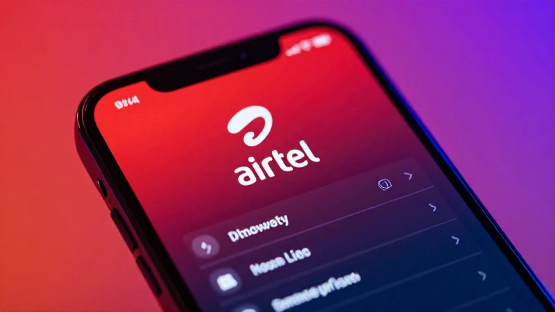 Guía Completa para Configurar APN Sri Lanka Airtel 5 Teléfono muestra ajustes con logo Airtel