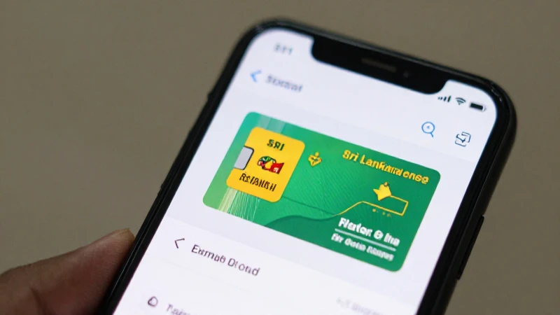 Gráfico de datos con SIM de Sri Lanka