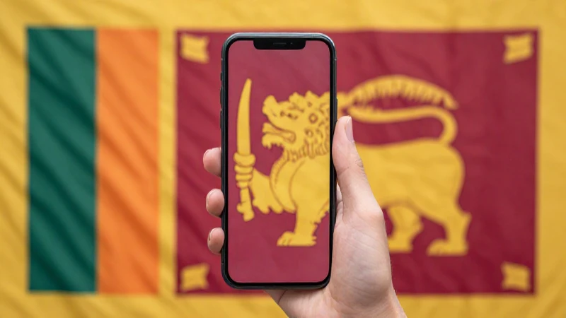 Un iPhone destaca contra fondo brillante
